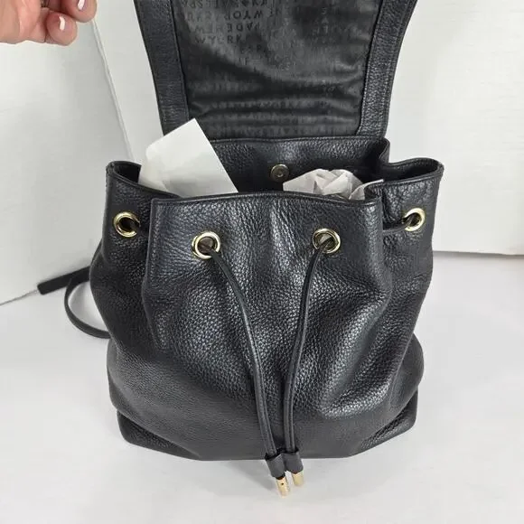 Kate Spade Black Mulberry Pebbled Leather Backpack   #854 - Picture 10 of 13